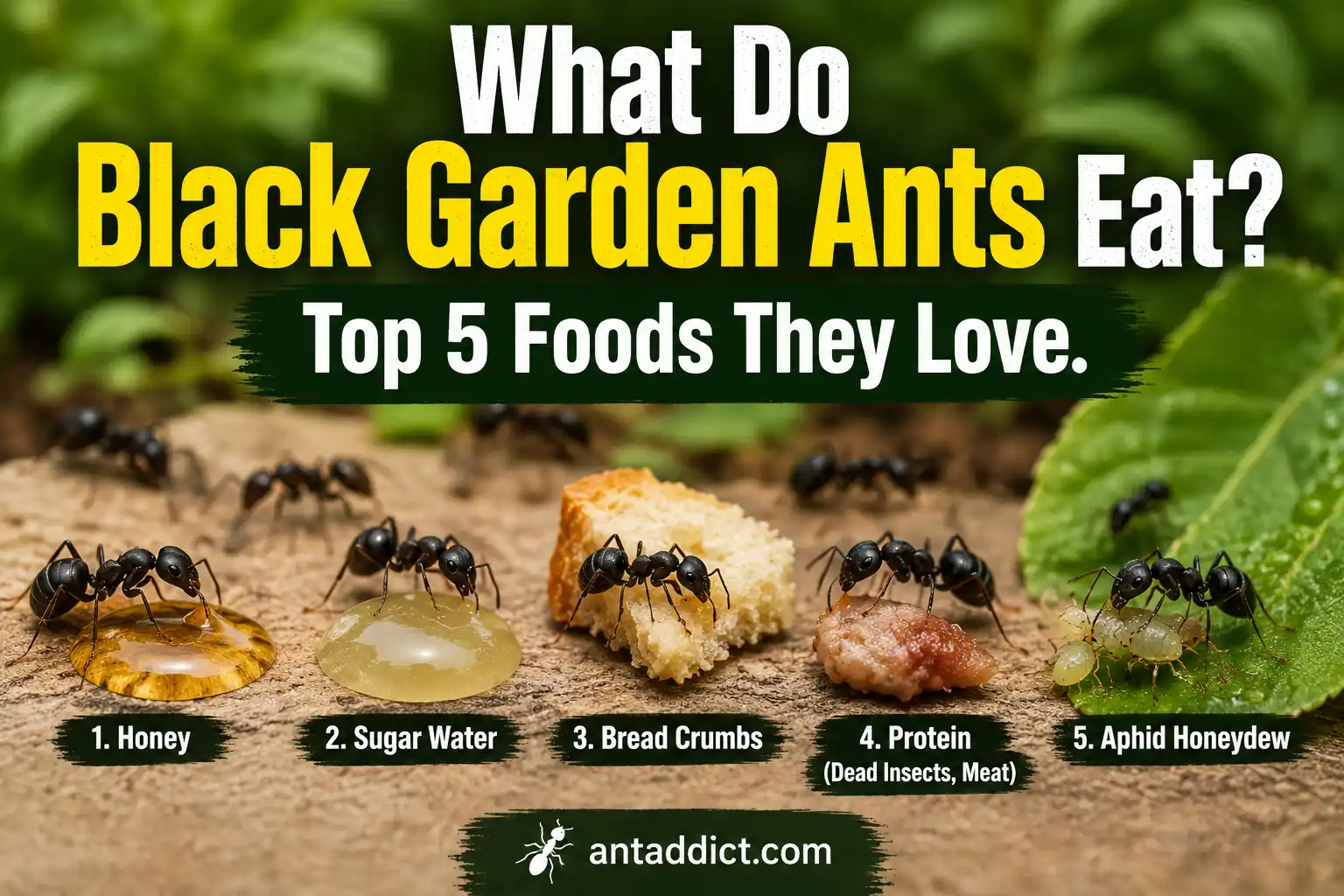 What Do Black Garden Ants Eat