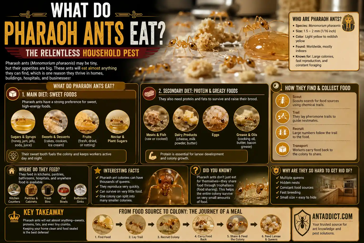 What Do Pharaoh Ants Eat