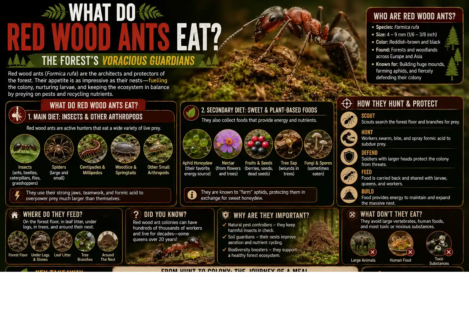 What Do Red Wood Ants Eat