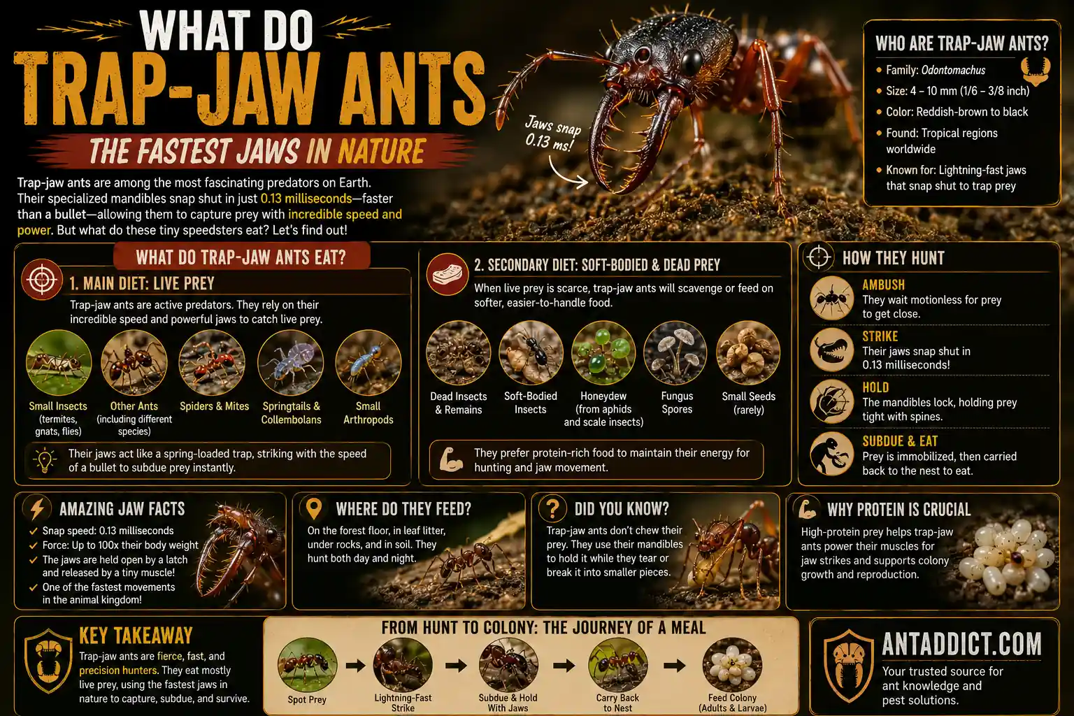 What Do Trap-Jaw Ants Eat