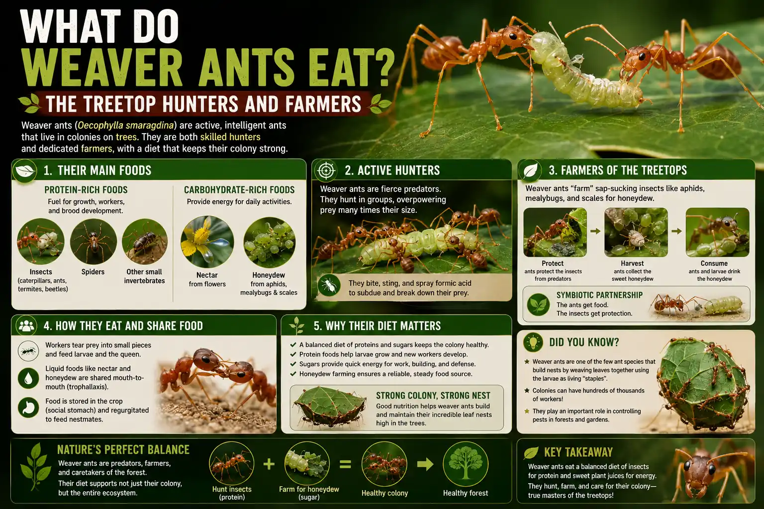 What Do Weaver Ants Eat