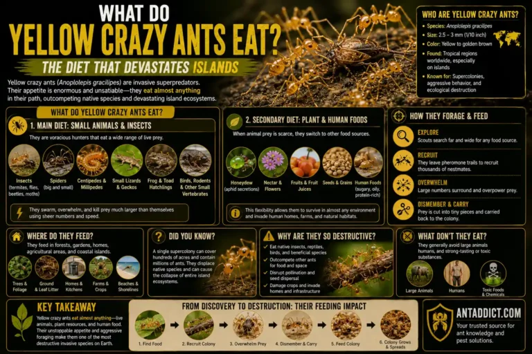 What Do Yellow Crazy Ants Eat