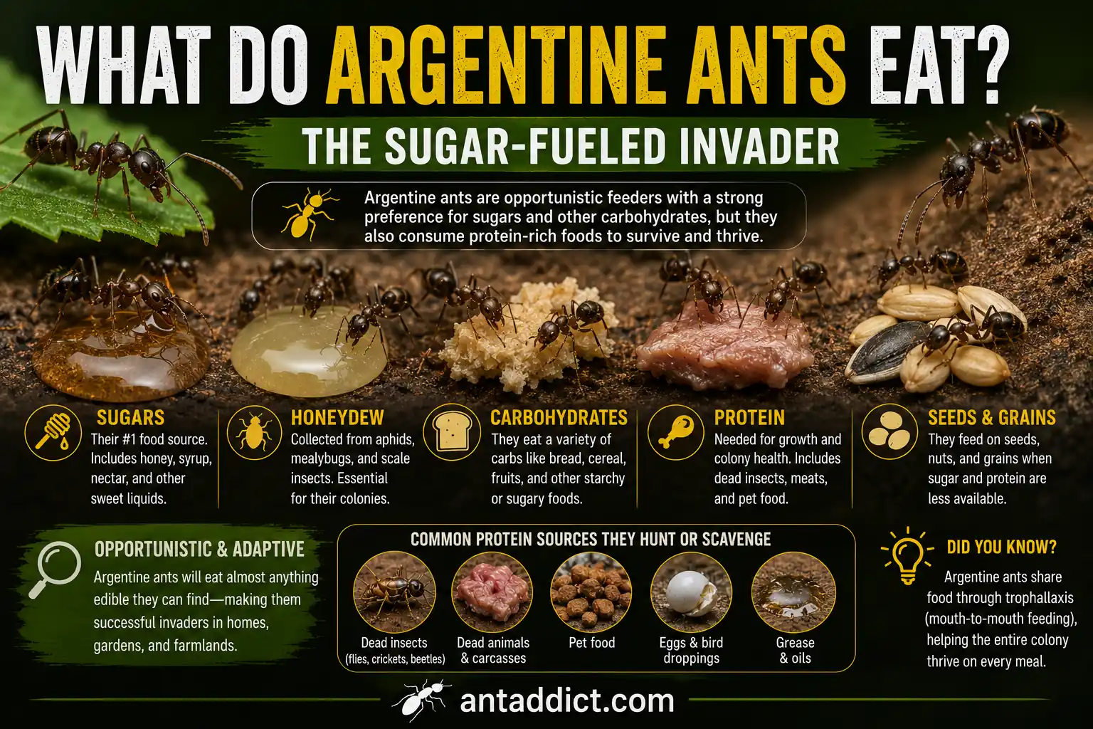 What Do Argentine Ants Eat