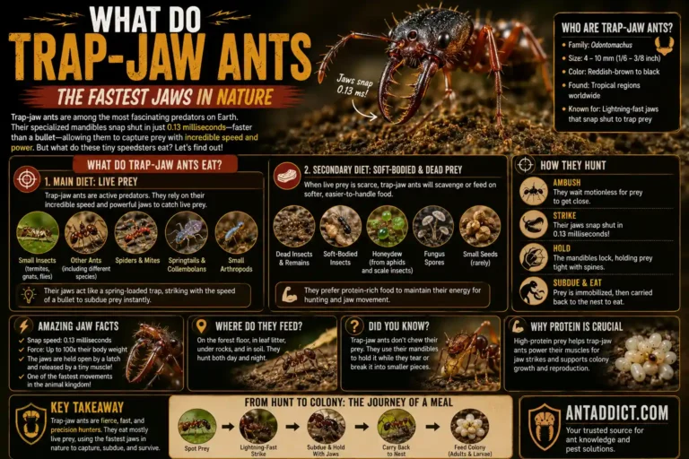 What Do Trap-Jaw Ants Eat