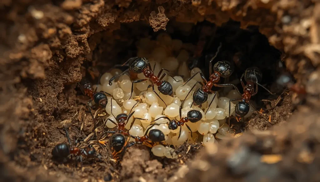 Ant Larvae The colony's stomach