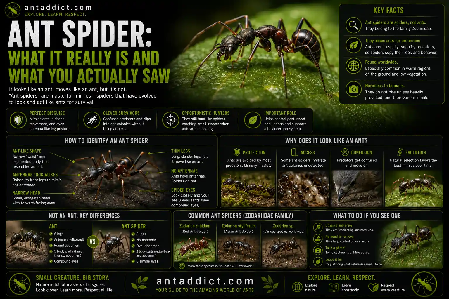 Ant Spider: What It Really Is and What You Actually Saw