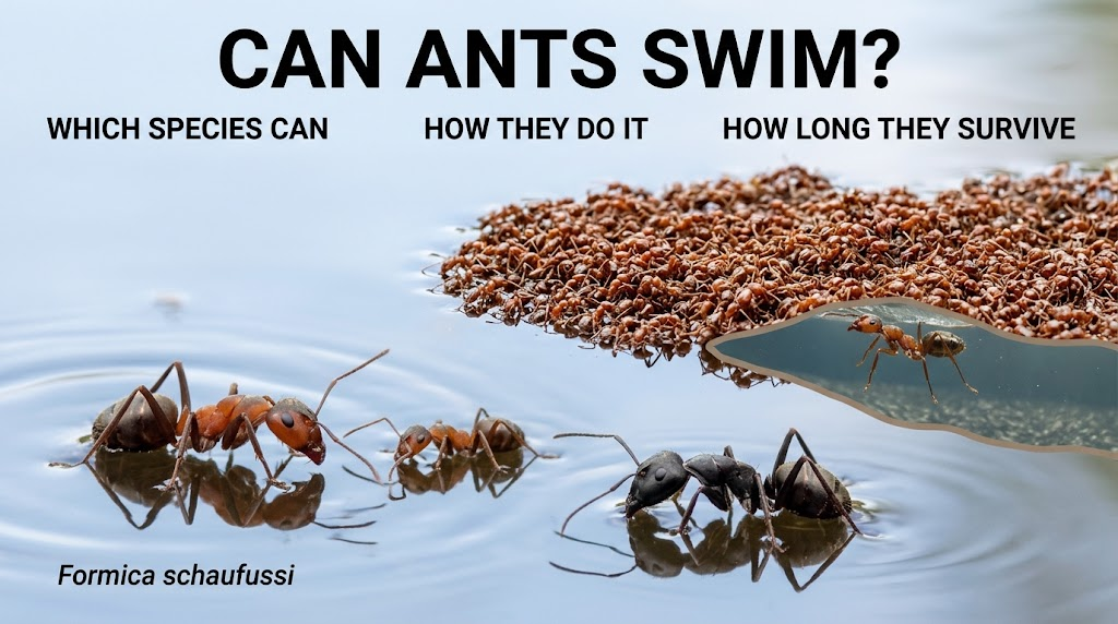 can ants swim