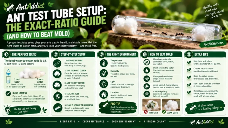 Ant Test Tube Setup
