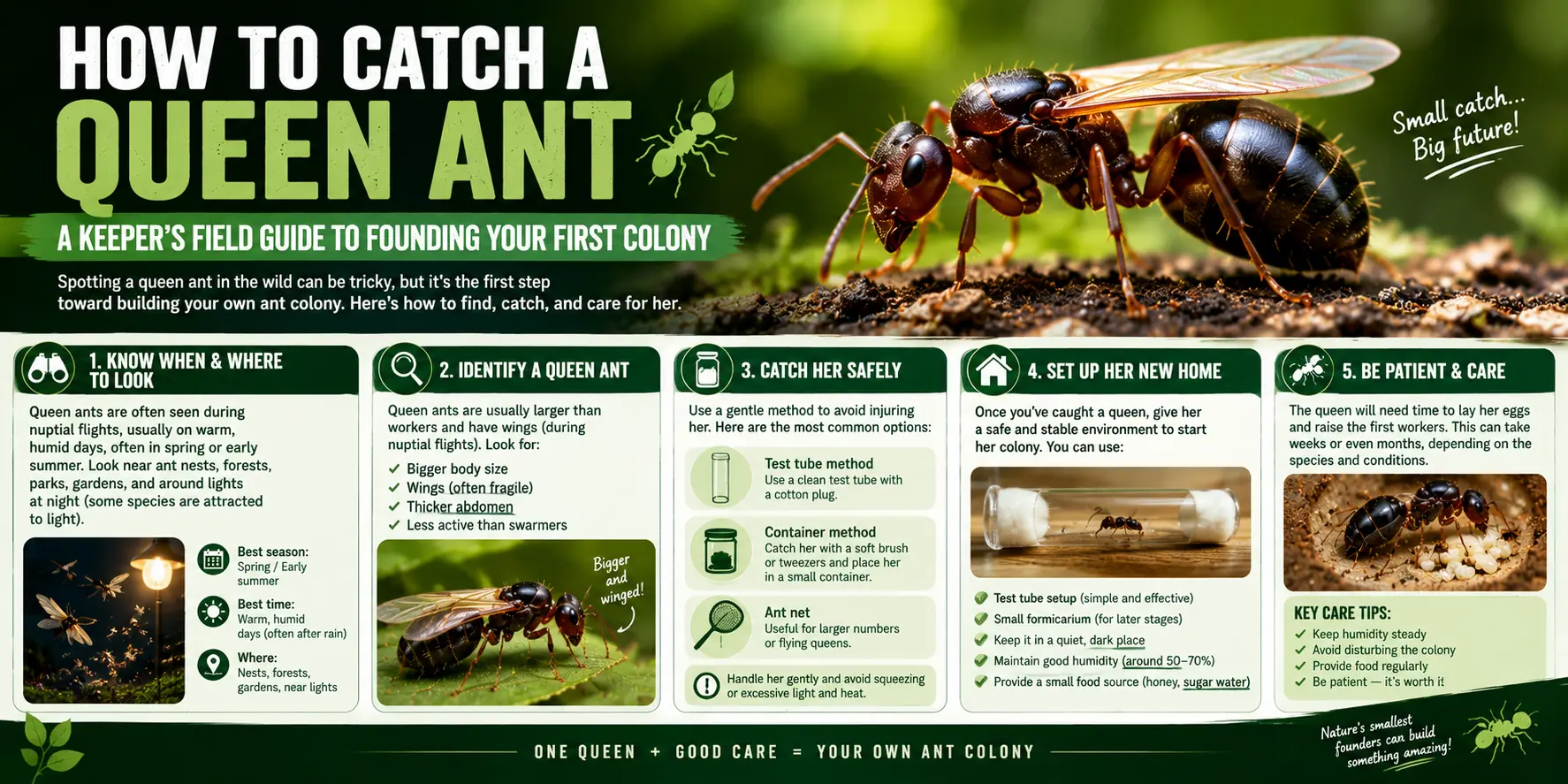 How to Catch a Queen Ant