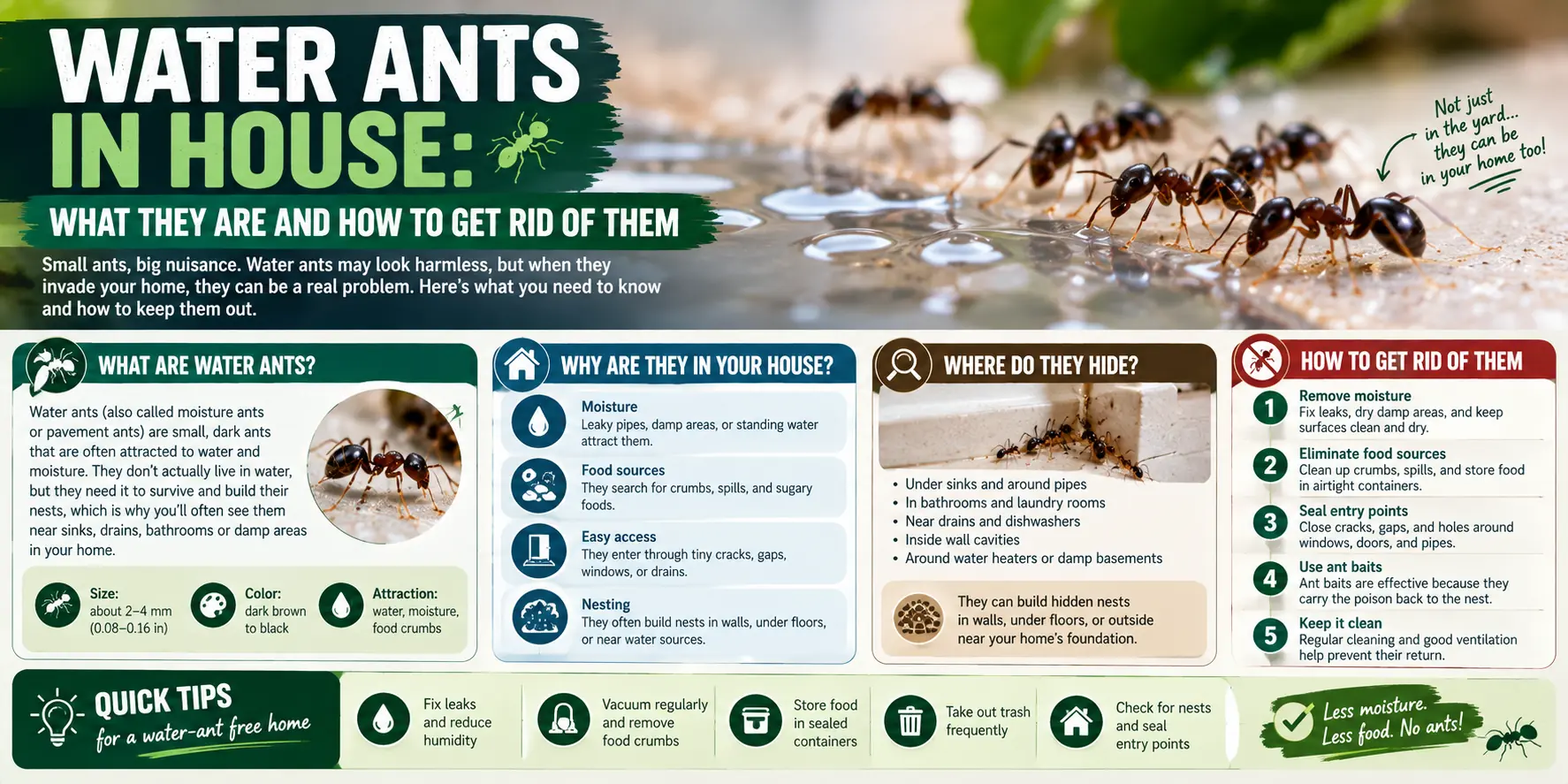Water Ants in House: What They Are and How to Get Rid of Them