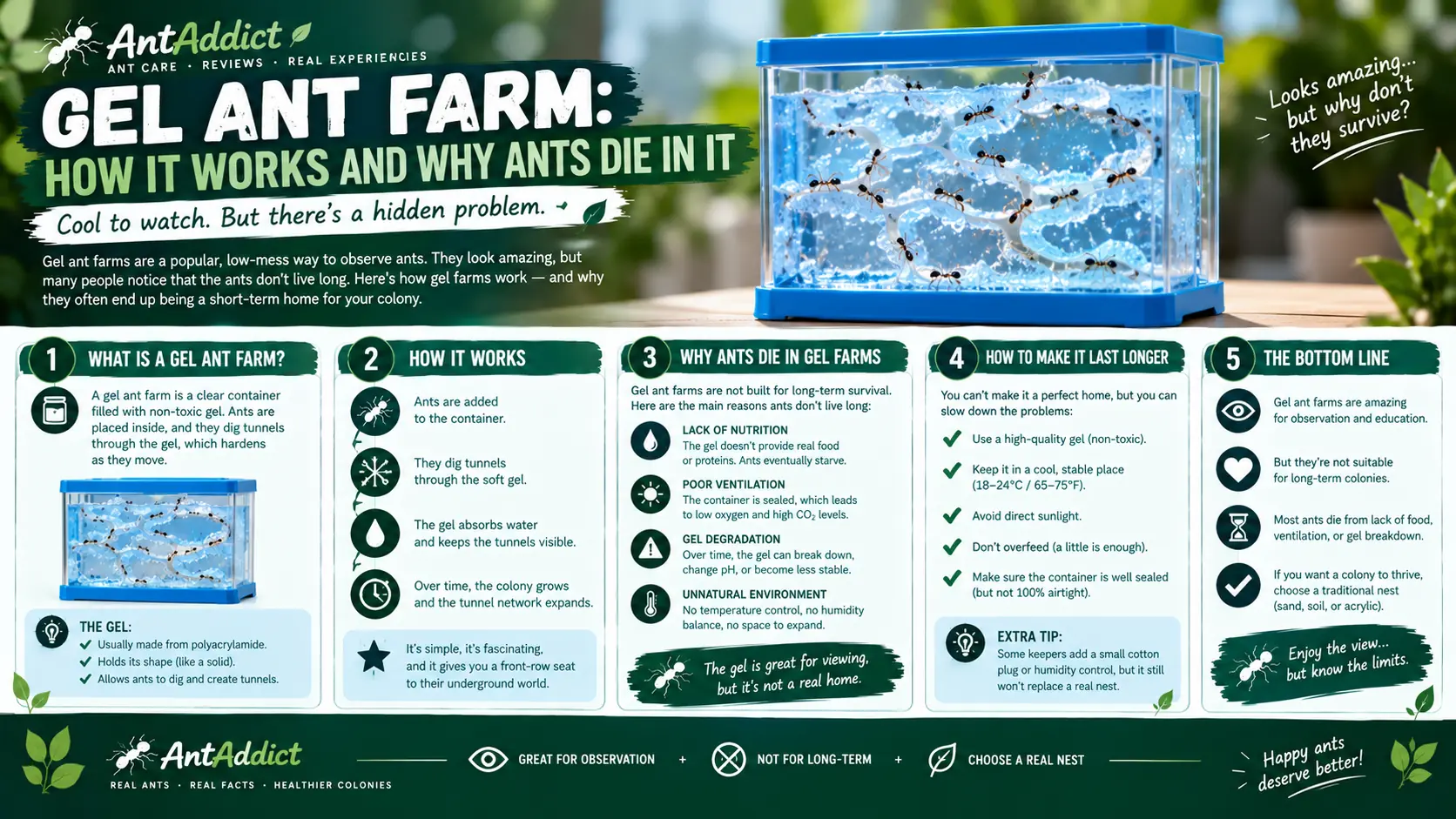 Gel Ant Farm: How It Works and Why Ants Die in It